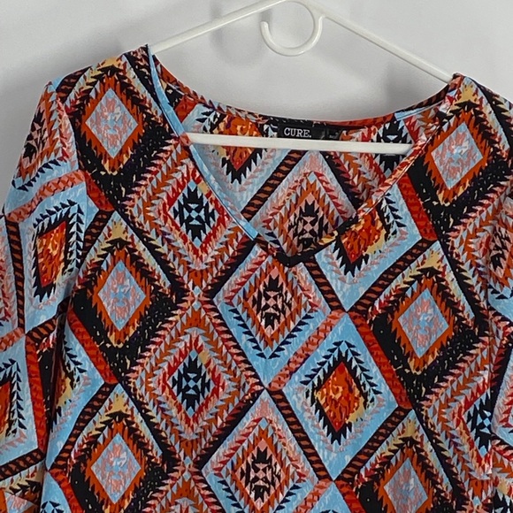 Cure multicolor Geo tunic top M - Picture 6 of 6